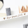 Personalised New Baby Heart Shelf, thumbnail 3 of 4