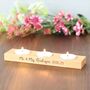 Personalised Candle Holder With Three Tea Lights, thumbnail 1 of 10