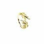 Adjustable Leaf Ring Rose Or Gold Plated 925 Silver, thumbnail 6 of 12