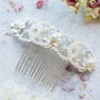 Willow Crystal And Pearl Hair Comb, thumbnail 1 of 3
