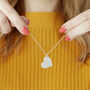 Personalised Special Date Silver Plated Heart Necklace, thumbnail 2 of 12
