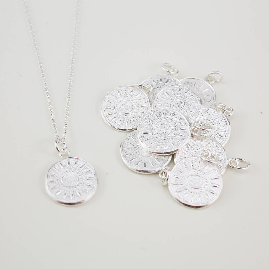 Sterling Silver Talisman Pendant By Lucy Kemp Silver Jewellery