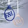 Personalised Ampersand Christmas Bauble, thumbnail 1 of 6