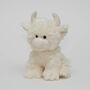 Christmas Cream Highland Cow With Large Heart Keepsake, thumbnail 3 of 5