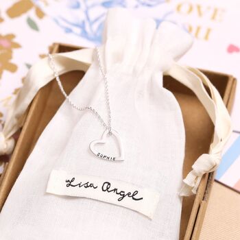 Personalised Sterling Silver Family Heart Necklace, 2 of 12