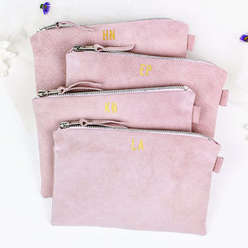 Bridesmaids Leather Clutch Bag Set Of Four, 2 of 10