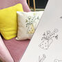 Personalised Wild Flowers Cushion, thumbnail 2 of 2