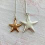 Rose Gold And Silver Plated Matte Star Necklace, thumbnail 4 of 4