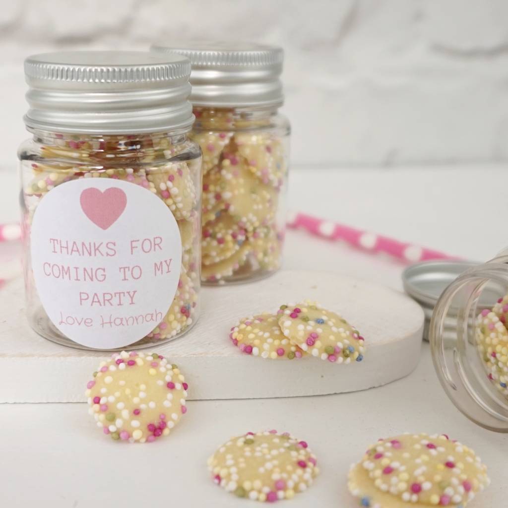 Personalised Party Bag Gifts Favour Jars X5, 1 of 5