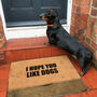 'I Hope You Like Dogs' Coir Doormat, thumbnail 1 of 2