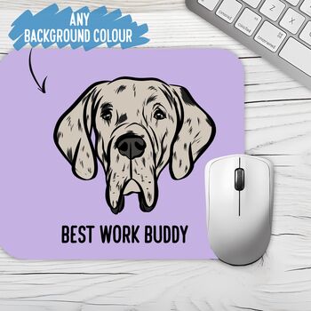 Great Dane Face Mouse Mat, 2 of 4