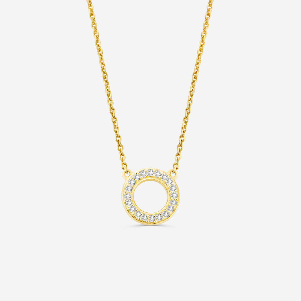 14ct Gold Eternity Necklaces, 1 of 6