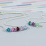 Family Birthstone Bar Necklace, thumbnail 4 of 11