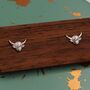 Tiny Sterling Silver Highland Cow Stud Earrings, thumbnail 3 of 9