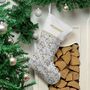Personalised Christmas Stocking 'Sketched Snowmen', thumbnail 2 of 3