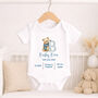 Personalised Baby Birth Announcement Outfit, thumbnail 1 of 9