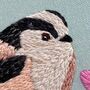 Cherry Blossom And Long Tailed Tit Embroidery Kit, thumbnail 7 of 9