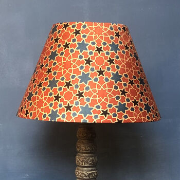Indian Block Print Tapered Lampshade, 7 of 7