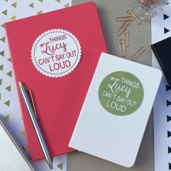 Personalised Things Mum Can't Say Out Loud Notebook, 3 of 5