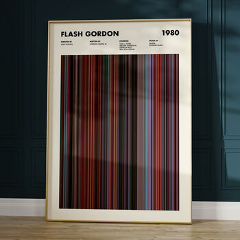 Custom Movie Barcode Poster Choose Any Movie, 3 of 9