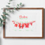 Personalised Santa Outfit Family Print, thumbnail 1 of 2