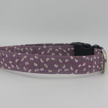 Purple Daisy Dog Collar And Lead Accessory Set, 6 of 12