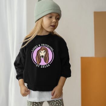 Afghan Hound Children Sweatshirt, 2 of 7