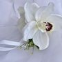 White Orchid Wrist Corsage, thumbnail 5 of 11