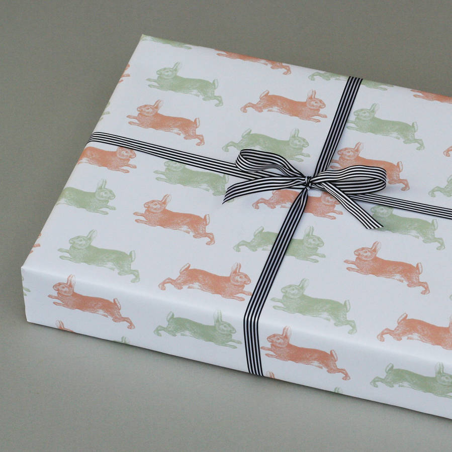 Luxury Rabbit Wrapping Paper By Nancy & Betty Studio
