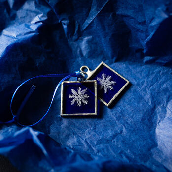 Blue Glass Snowflake, 6 of 7