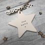 Personalised Star Teacher Ceramic Keepsake Hanging Star, thumbnail 3 of 5