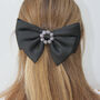Crystal Rosette Hair Bow, thumbnail 2 of 7
