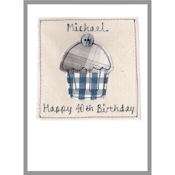 Personalised 50th Birthday Cake Card For Him, 9 of 12