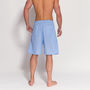 Men's Blue And White Striped Pyjama Shorts, thumbnail 2 of 3