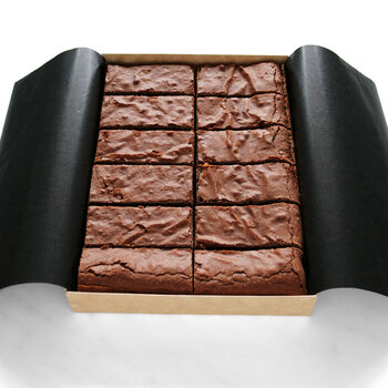 Classic Chocolate Brownies, Gift Box Of 12, 2 of 5