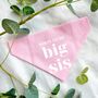Pregnancy Announcement Dog Bandana White, thumbnail 5 of 8