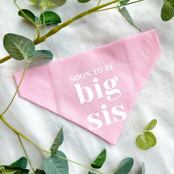 Pregnancy Announcement Dog Bandana White, 5 of 8