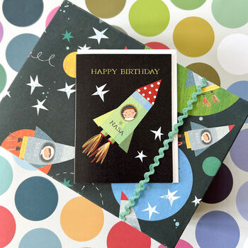 Mini Space Happy Birthday Card, 4 of 5