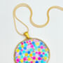 Statement Disco Necklace With Colourful Glitter, thumbnail 8 of 12