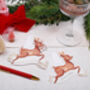 Christmas Place Card With Reindeer Design, thumbnail 2 of 4