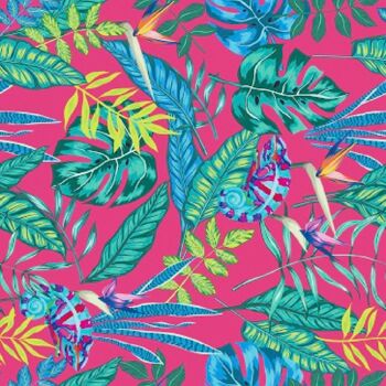 Tropical Chameleon Paper Tablecloth And Napkin Set, 2 of 2