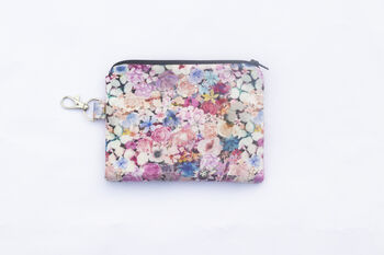 Tiny Blooms Silk Zipped Pouch, 4 of 4