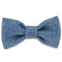 Teddy Blue Harris Tweed Dog Bow Tie, thumbnail 1 of 4