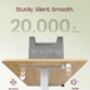 Height Adjustable Desk With Storage Pocket And Memory, thumbnail 7 of 10