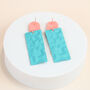 Frosted Clay Drop Earrings, thumbnail 6 of 6