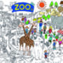 Zoo Colouring In Poster, thumbnail 4 of 6