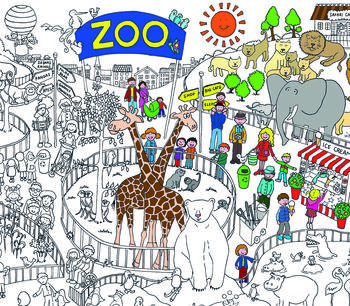 Zoo Colouring In Poster, 4 of 6