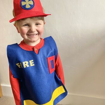 Personalised Role Play Firefighter Fireman Costume, 10 of 11