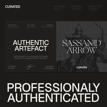 Sassanid Arrowhead Authentic Human History Artefact Wall Hanging Frame, 2 of 3