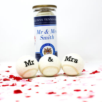 Customised Wedding Themed Tennis Balls, 4 of 12